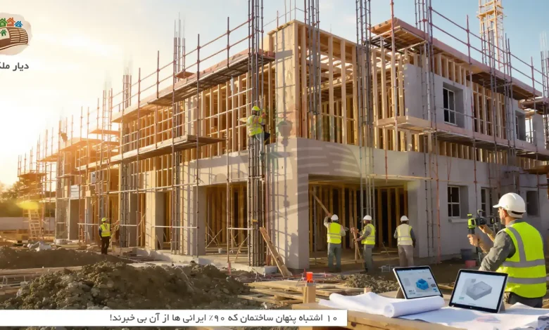 ۱۰ اشتباه پنهان ساختمان که ۹۰٪ ایرانی‌ ها از آن بی‌ خبرند!