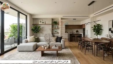 طراحی داخلی و دکوراسیون مدرن منزل